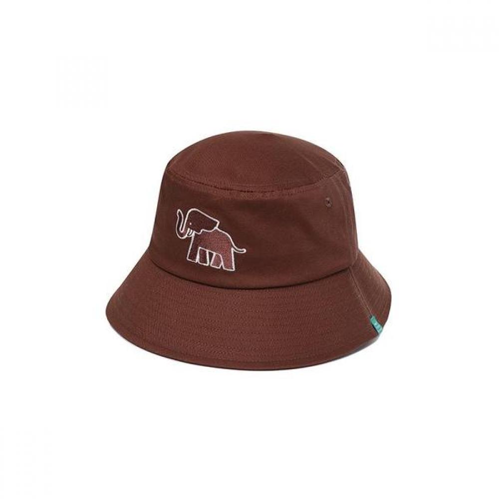 Bbc Earth Animal Embroidery Cotton Bucket Hat Brown FRE