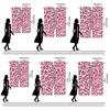 Pink Animal Hair Printed Curtains Pole Bag Bedroom Living Room Daily Home Decoration Curtain Polyester Ideal For