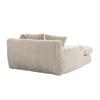 Modern Rope Sleeper Sofa Cloud Sofa, 3 Soft Pillows, Comfortable Single-seat Floor Sofa
