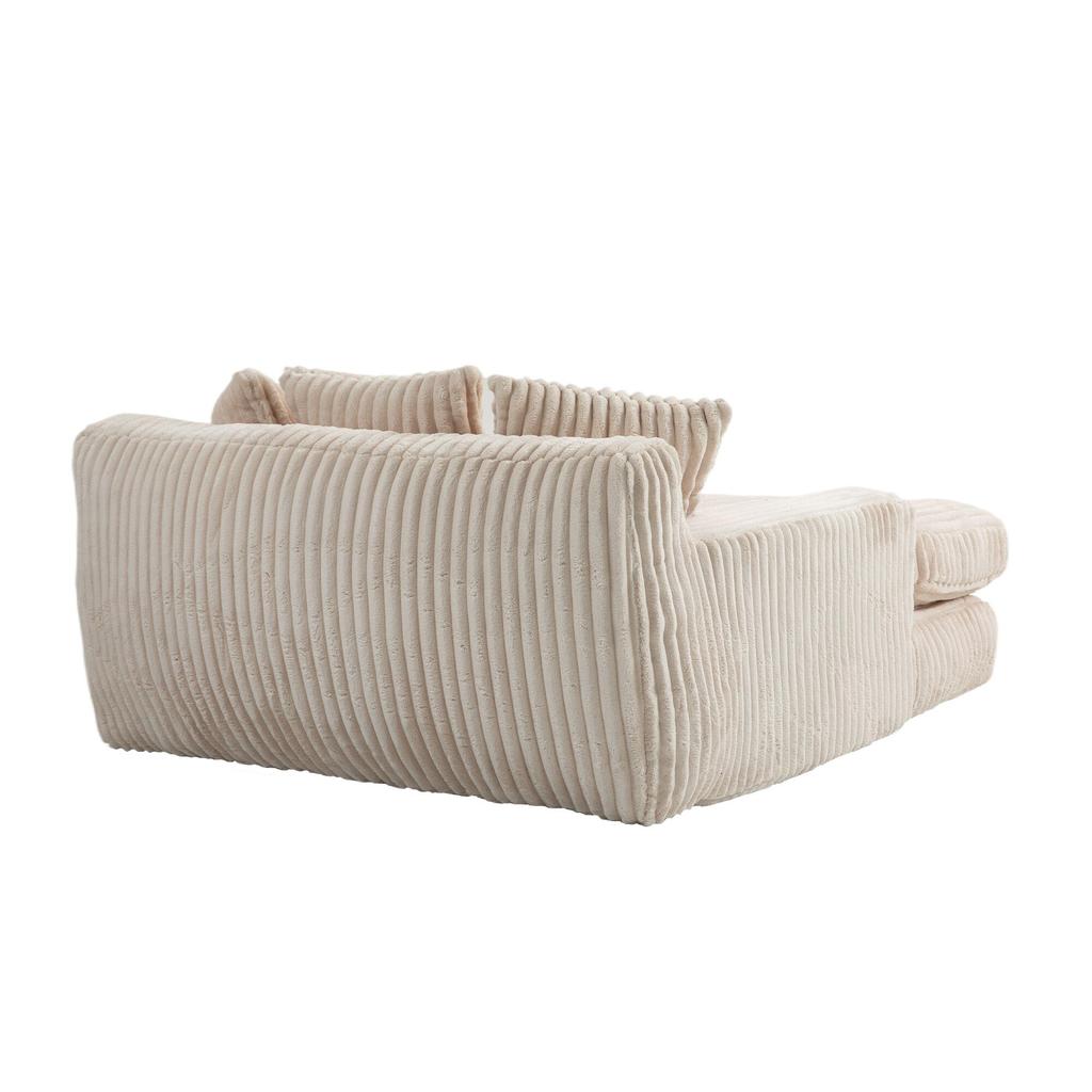 Modern Rope Sleeper Sofa Cloud Sofa, 3 Soft Pillows, Comfortable Single-seat Floor Sofa