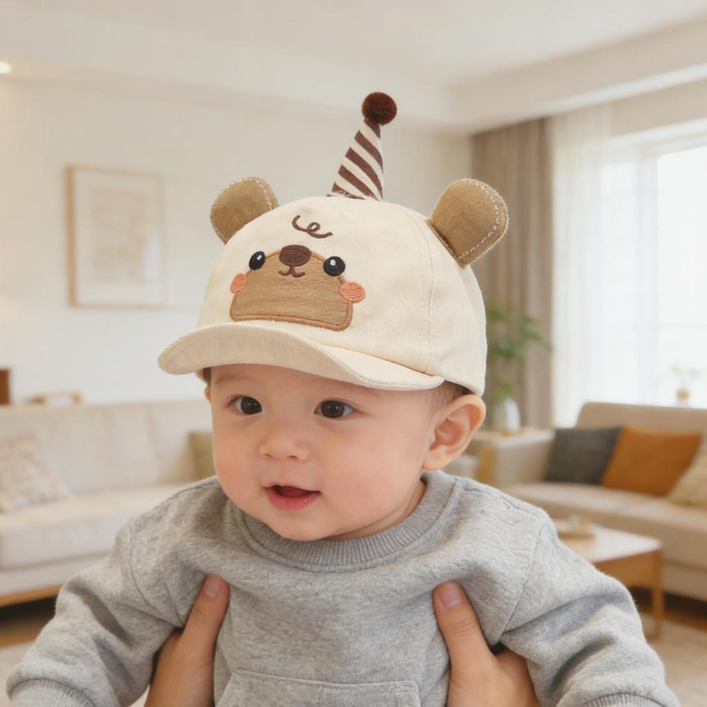Cappellino con visiera a becco d'anatra per neonato: Cappellino da Baseball Carino ed Elegante per Bambini e Bambine, Visiera Morbida, Stile Primavera e Autunno