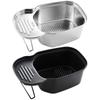 Sink Drain Basket Corner Waste Drainer Over the Sink Food Catcher Strainer