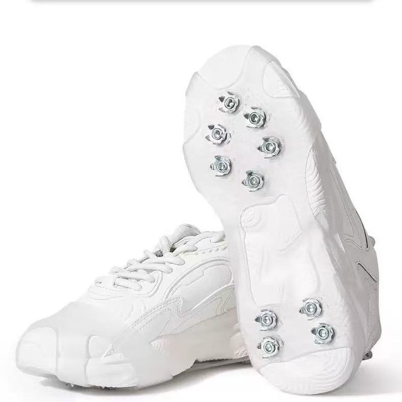 Outdoor Anti-Slip Ice Claw Shoe Covers for Rock Climbing & Snowfield Use - Simple 5810 Teeth.