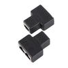 2PCS 3.5MM Male 3‑channel Network RJ45 8‑core Jack Splitter Adapter POE Network Distributor