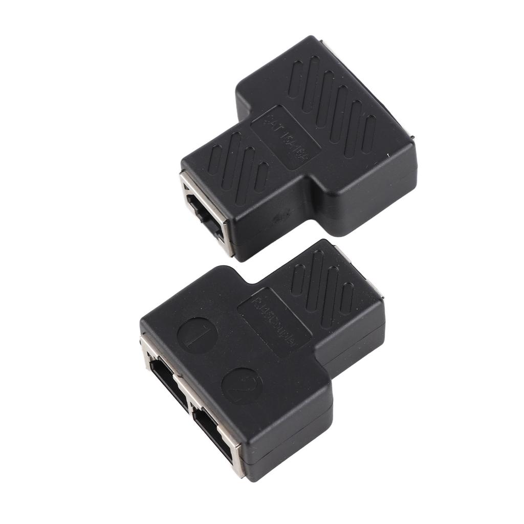 2PCS 3.5MM Male 3‑channel Network RJ45 8‑core Jack Splitter Adapter POE Network Distributor