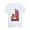 MINISO  The Simpsons T Shirt Men Couple Combination Clothes Short Sleeve Collar Fashion Woman Cotton