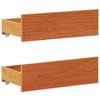 Vidaxl Bed Without Mattress, With Headboard, Waxed Brown, 150X200 Cm