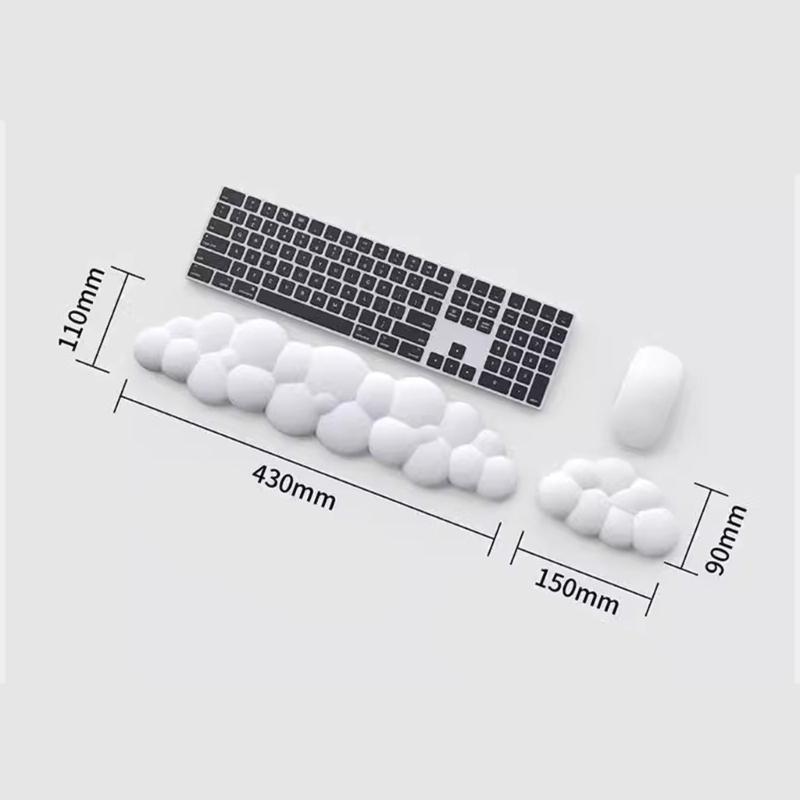 Cloud Wrist Rest for Computer Keypad Arm Wrist Rest Base Extended Rest Ergonomic Memory Foam for Keypad Mouse Typing