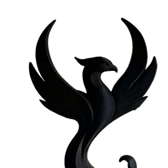 3D Geprinte Feniks Figuur Modern Minimalistisch Abstract Feniks Beeld Sculptuur Bureau Decoratie voor Huis Kantoor Woonkamer