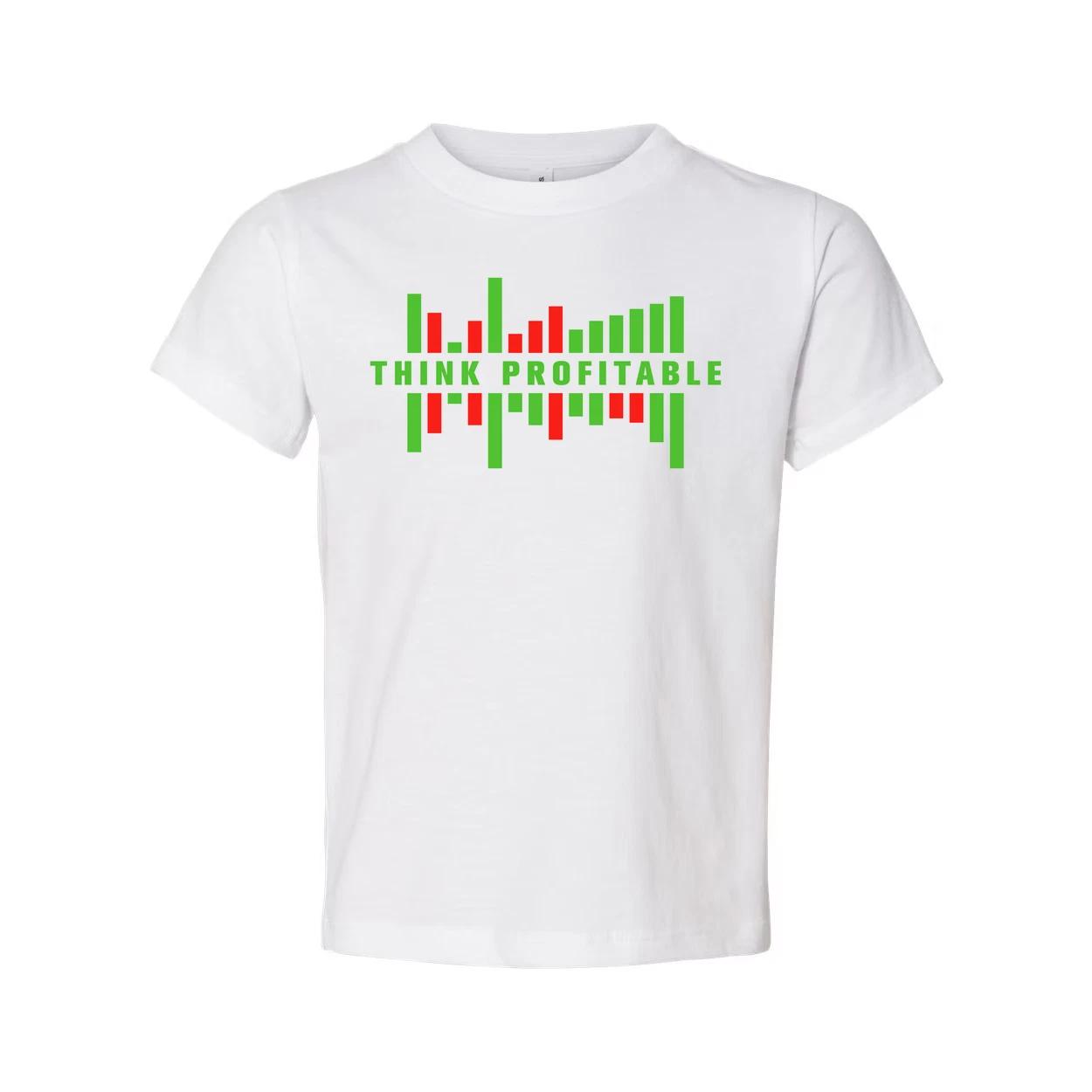 

Crypto Trading Think Profitable Graphic Tee for Unisex Adults Short Sleeve Casua L