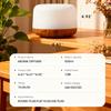 500ml Ultrasonic Air Humidifier Bedroom Aroma Diffuser with Remote Control, Auto-off and 7 Colors Light Bedside Table Light