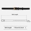 2-pack Casual Fashion Belt with Simple and High-end Feel, Needle Buckle Double Loop Belt Suitable for Daily Wear