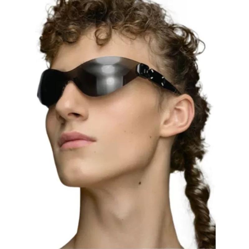 Y2K Rimless Metal Sunglasses Luxury Brand Designer Vintage UV400 Protection Punk Style for Women Men