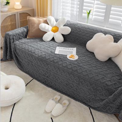 Living Room Sofa Cover Plush Couch Cover Nordic Sofa Cushion Non-slip Sofa Towel L-shaped Sofa Protective Case