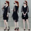 Chiffon dress women's summer new gentle super fairy cold wind thin mesh medium and long summer skirt