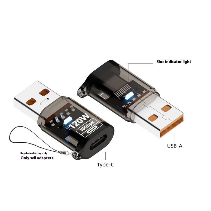 

Usb 3.2 To Type C Adapter Otg Fast Charging 120W 10Gb High Speed Data Audio Transfer For Pc Tablet Phone Usb C Converter