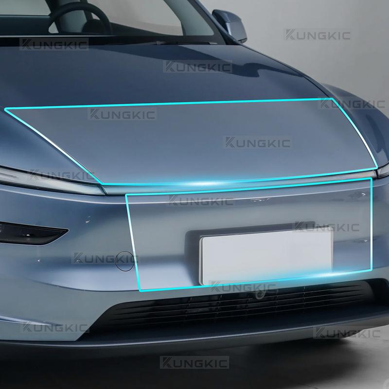 Beskyttelsesfilm i TPU for Tesla Model Y Juniper Lansering 2025 2026-OP Dør foran Dør bak Utvidet Støtfangerlys Usynlig Bil PPF