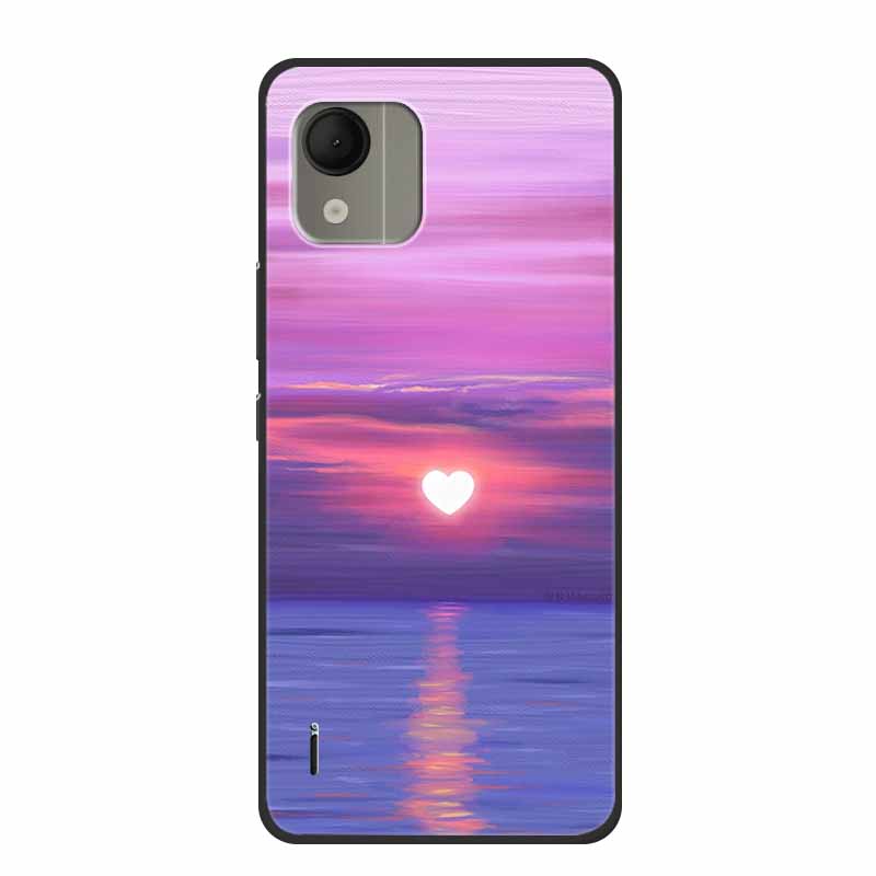 For Nokia C110 4G Case Luxury Silicone Back Cover for NokiaC110 Phone Coque C110 2023 Protector Shockproof Colorful Capas Bumper