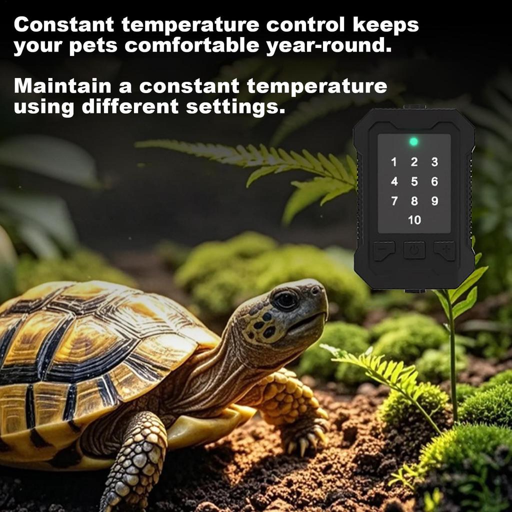 Reptile Heat Mat 14W Terrarium Heat Mat With 10 Gears Reptile Tank Temperature Adjustable Thermal Protection For Hermit Crab