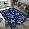 Star Pattern Carpet Mat Rug - Brown Yellow Geometric Design Modern Minimalist Home Decoration for Living Room Bedroom Floor Mat