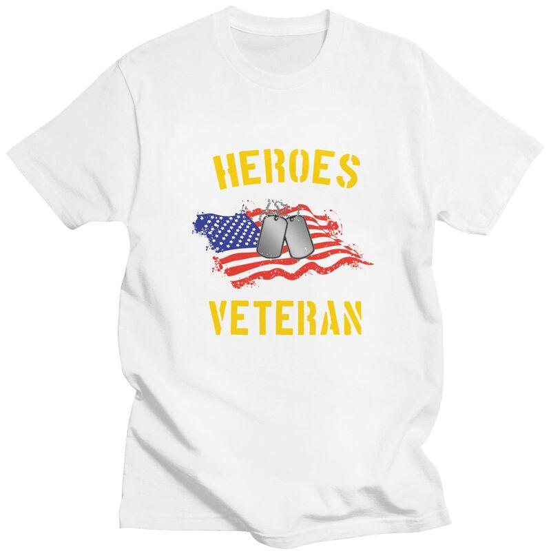 Custom Raised By My Hero Proud Vietnam Veterans Daughter T Shirts for Men 100 Cotton Tees Veteran Day Patriotic Tshirts Tshirt