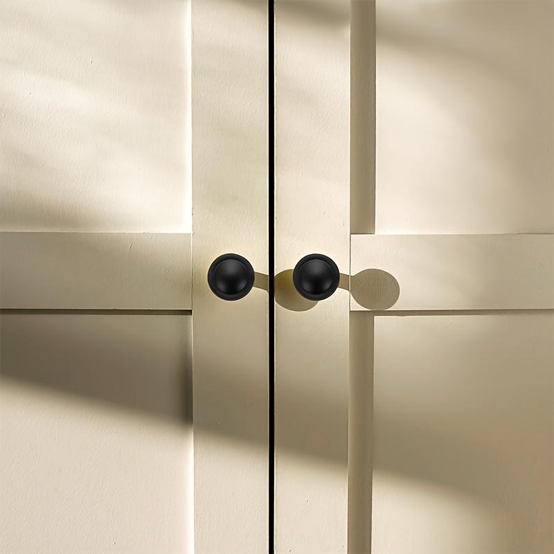 20 buc. Butoane de dulap, Butoane de dulap negru mat pentru Butoane de dulap pentru sertare, Butoane pentru uși de dulap, cu șuruburi