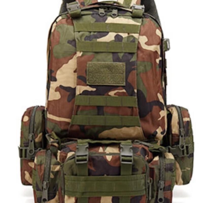 Ningzhao Waterproof Tactical Camouflage 53L Backpack