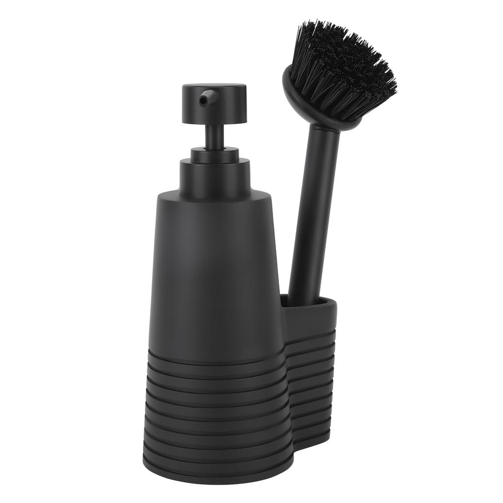 Dish Soap Dispenser Stainless Steel Washing Up Liquid Dispenser with Cleaning Brush for Kitchen
