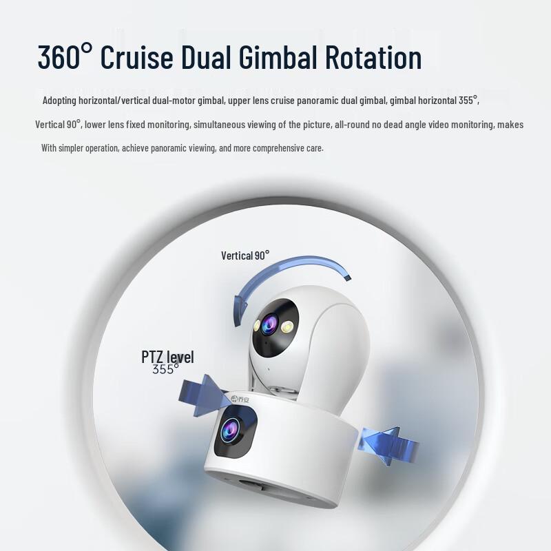 JOOAN Dual-Lens 10MP AI PTZ WiFi Security Camera