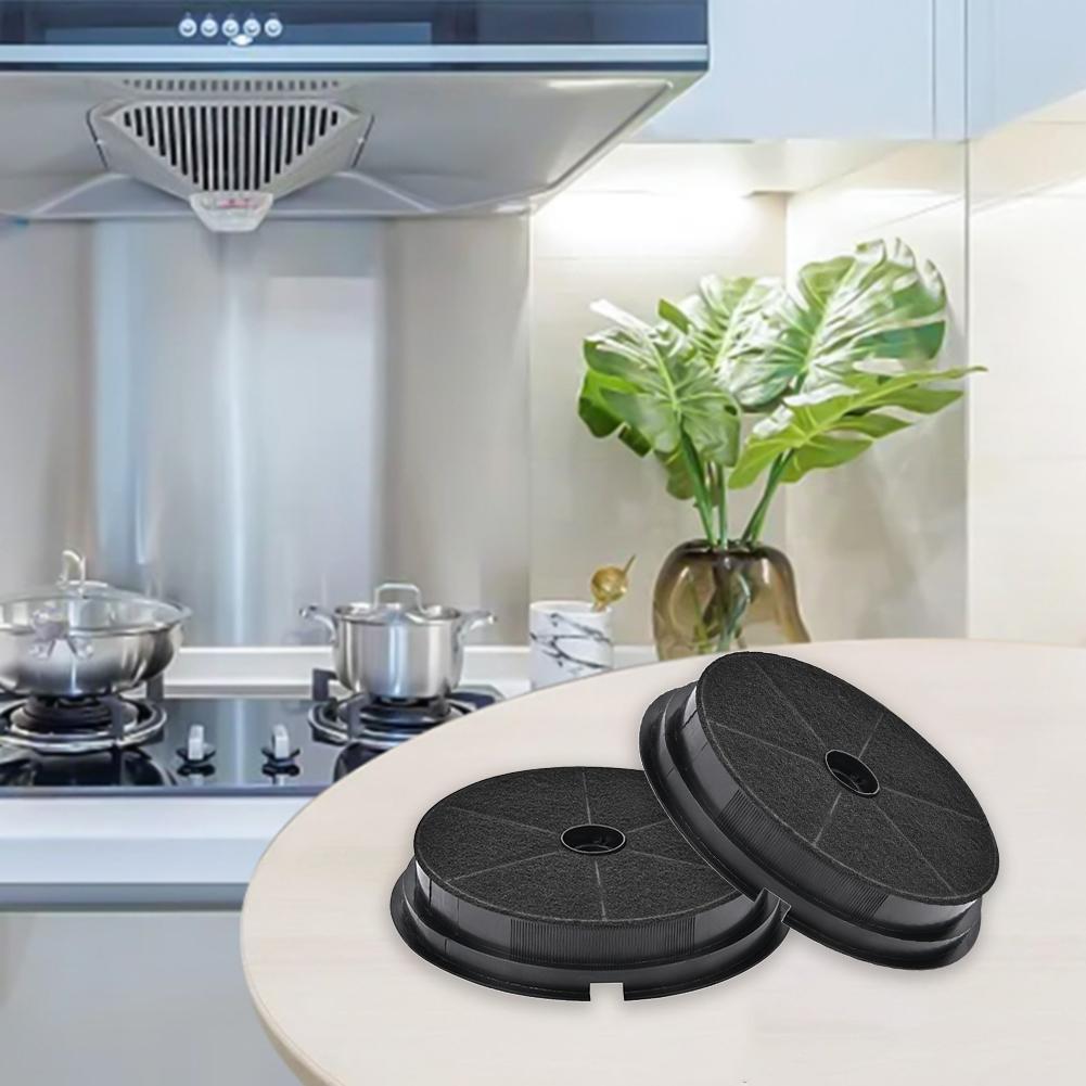 2PCS Activated Carbon Filters Compatible with Kitchen Range Hood Models Designed for Effective Smell Control and Durability