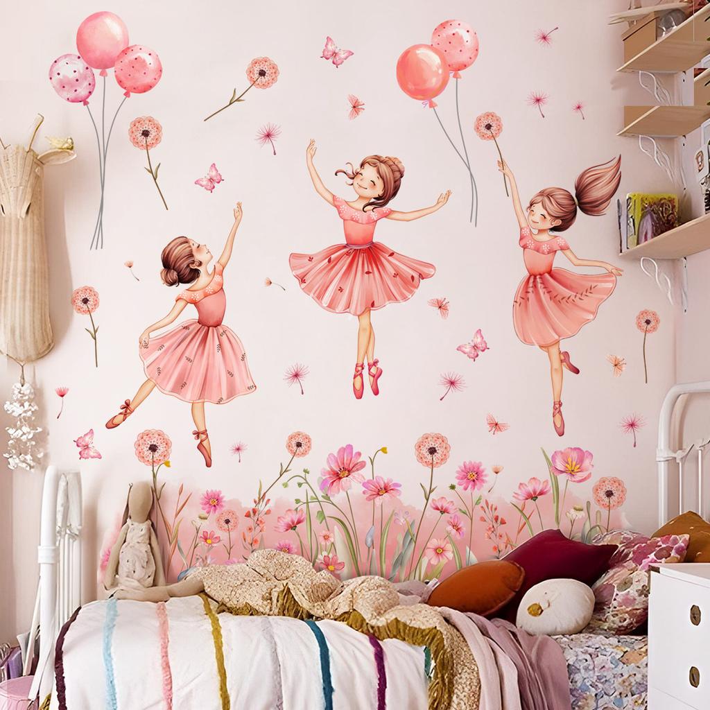 Living Room Wall Decals Bird Plant Leaf Butterfly Wall Stickers for Children Kids Room Bedroom Home Decoration Mural Wallpaper