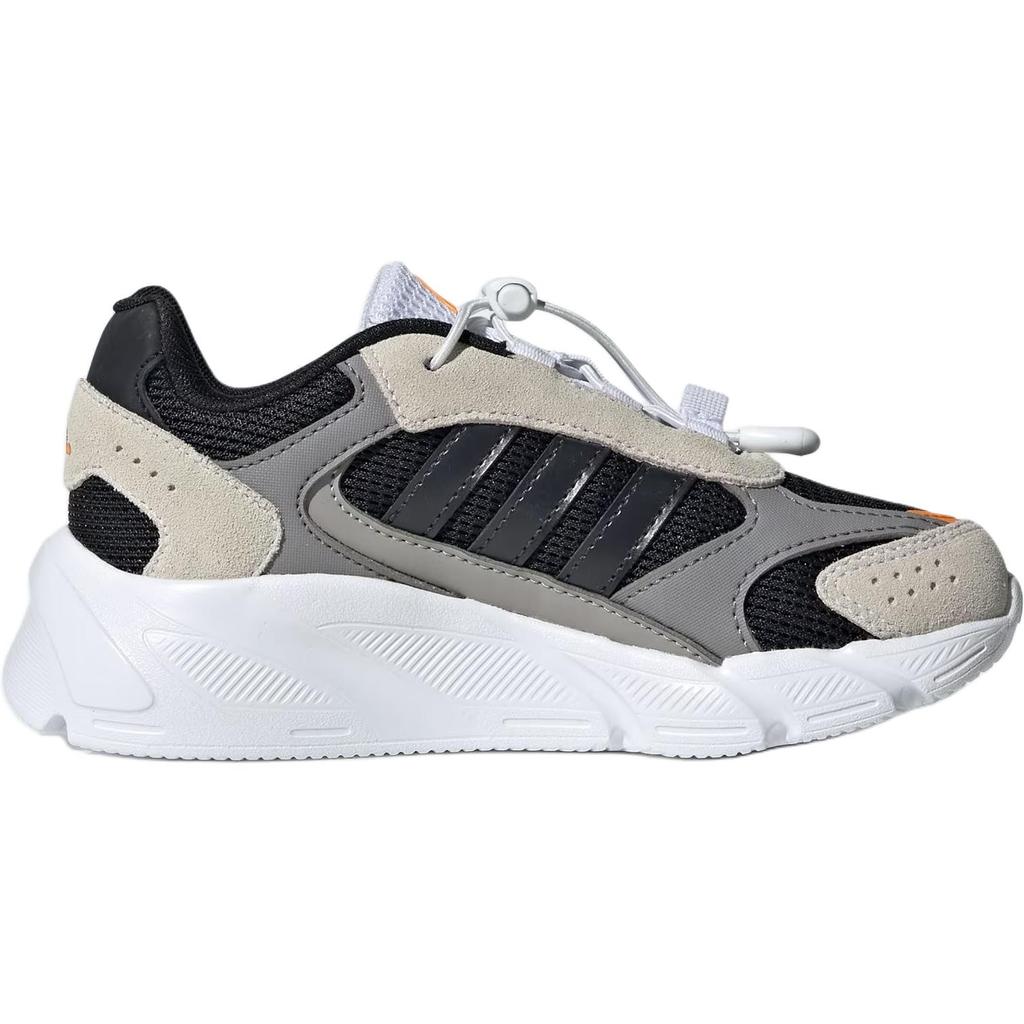 Adidas CRAZYCHAOS 2000 Mesh Abrasion Resistant Breathable Low top Kids Lifestyle Shoes Gray Black Kids' IH0913