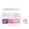 Spring Holographic Decor Flakes Colorful Decor 6 Grids Shining Flower Petal Chip Nail Sequins Cherry Blossoms Glitter Stickers