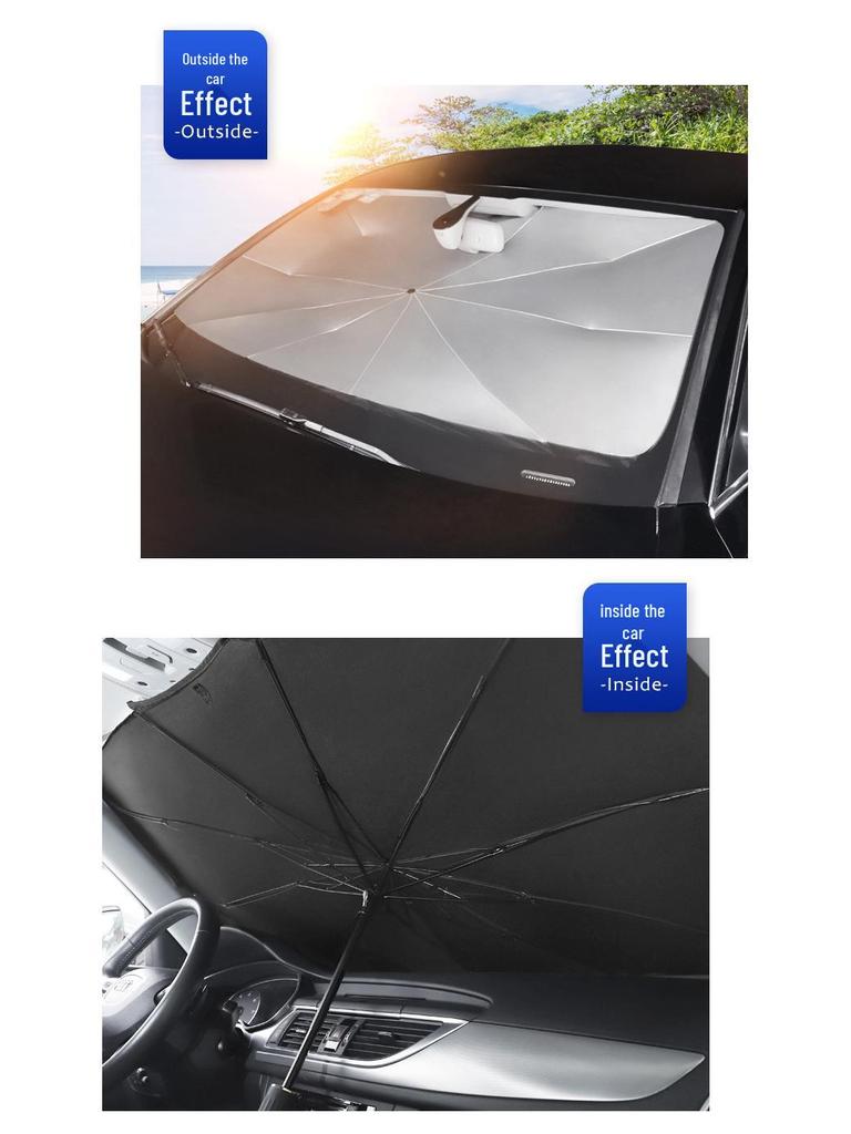 Einziehbarer Auto-Sonnenschutz: Hohe Abschattung, Wärmedämmung, UV-Schutz für Windschutzscheibe