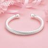 925 Sterling Silver Fashion Jewelry Adjustable Bangle Wedding Gift