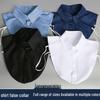 Women's Fake Collar: White Multi-Style Decorative Shirt Collar - Square, Stand-Up, Round Collars in Cotton for Spring & Autumn