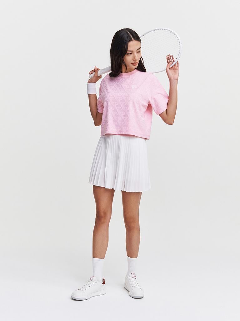 SERGIO TACCHINI W Daily St Jacquard Short Sleeve Crop T-Shirt