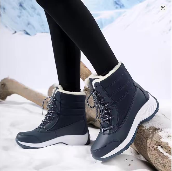 42 Size Snow Boots for Women Platform Shoes Boots Plush Keep Warm Women's Thigh High Boots Winter Ankle Boots Comfortable Walking Shoes