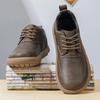 Men's Wide Head Leather Slip-on Retro Casual Shoes