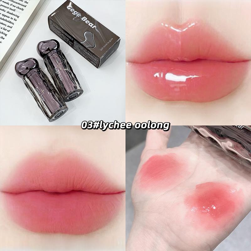 GEGE BEAR Matte & Watery Lip Glaze Long Lasting&Non-Sticky Lip Gloss, Delicate Texture&Moisturizing Lipstick