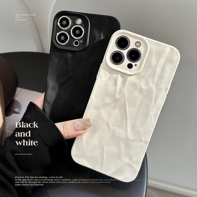 Použitelné pro iPhone 16 Pro Matný Ins Styl Apple 15/14 Zmačkaný Obal na telefon 13 Anti-fall 7/8 Měkký