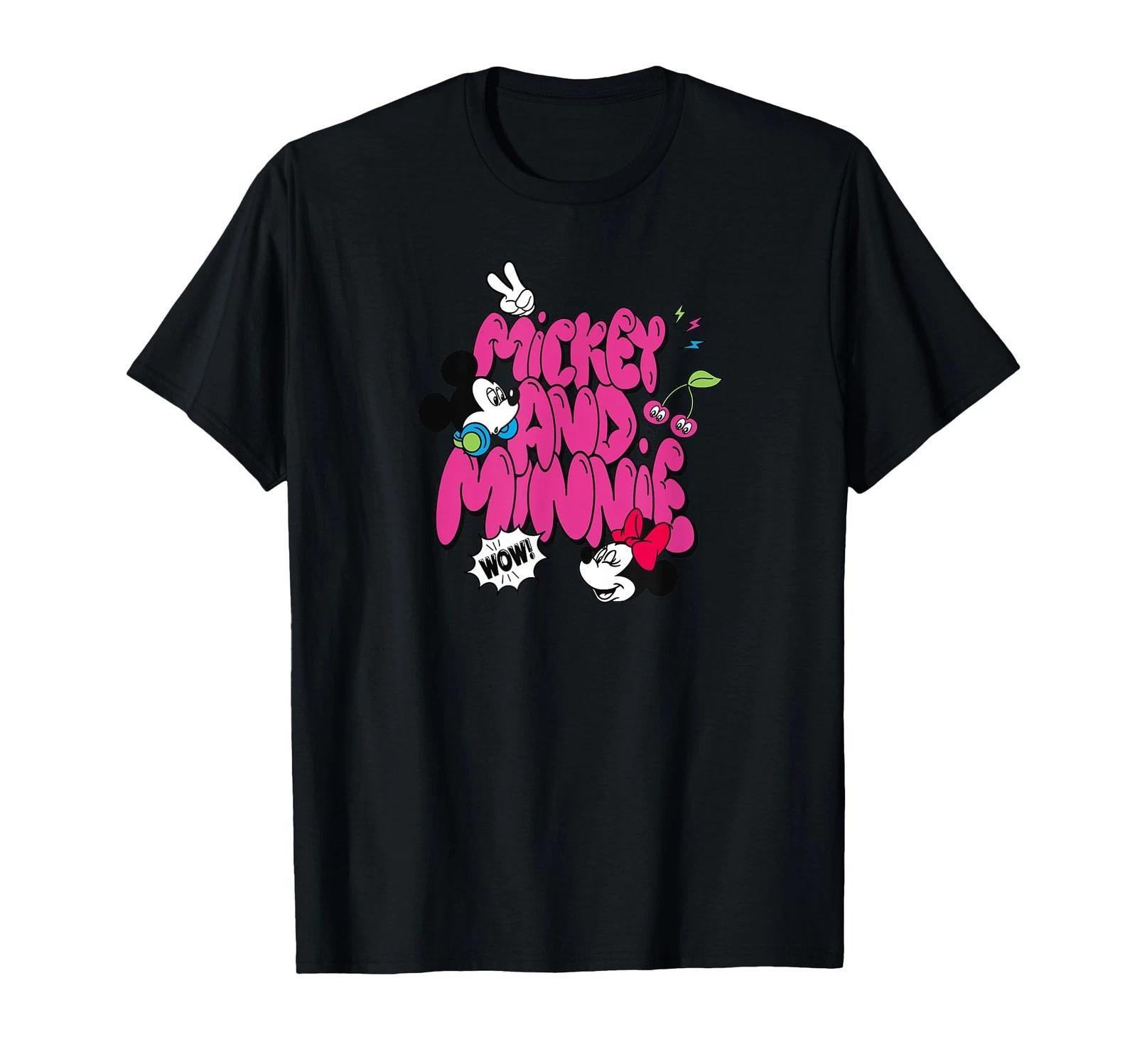 Disney Minnie Mickey & Friends Logo Pukupuku Headphones Peace T-Shirt 3XL
