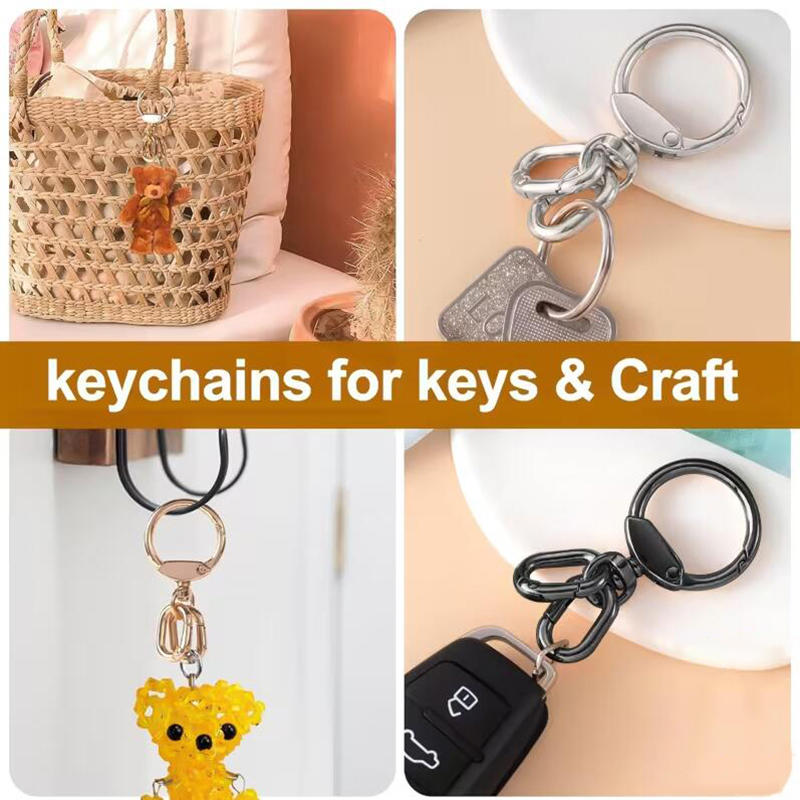 3 Stück Zinklegierung Schwenkkarabiner Metall-Drehverschluss für Tasche Handtasche DIY Hardware Zubehör