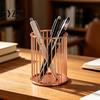 Elegante Porta-Canetas para Escritório Suporte de Metal, Organizador de Mesa Nórdico para Pincéis de Maquiagem, Copo Galvanizado Anti-Ferrugem Cesta de Armazenamento Multifuncional