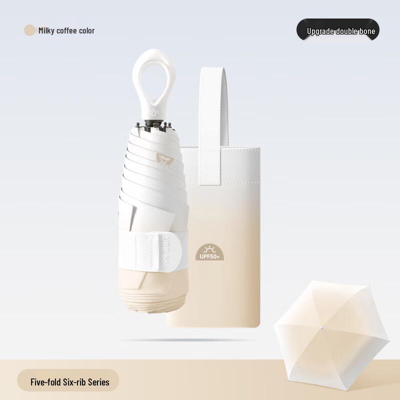 

Compact 5-Fold UV Protection Capsule Umbrella