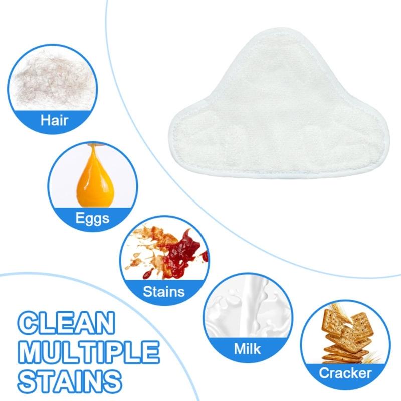 Fiber Mop Pads Rags Vacuum Cleaners Accessories Sweeping Robot Spare Part Mop Cloths Fiber Material for H20 Models