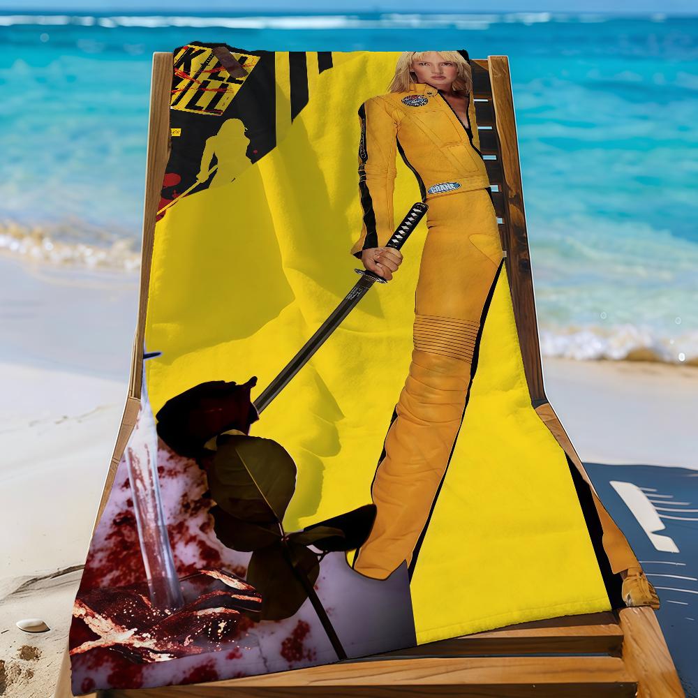 

Classic Movie K-Kill Bill Towel Sports Quick Dry Travel Camping Gear Sandproof Soft Light Large Beach Towel W40*H60(CM)