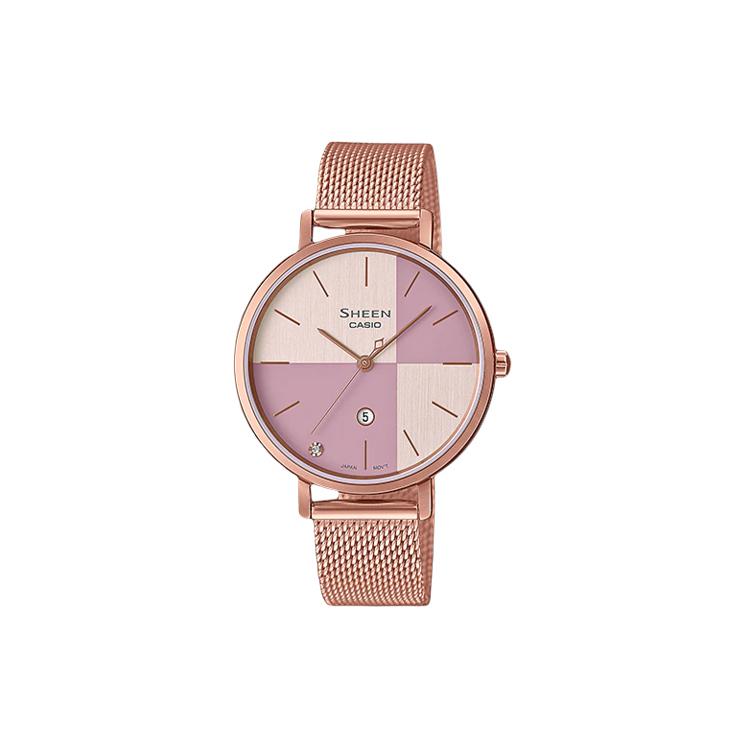 CASIO Women s SHEEN Pink Watch SHE-4547PGM-4A SHE-4547PGM-4A Pink Watch Dial