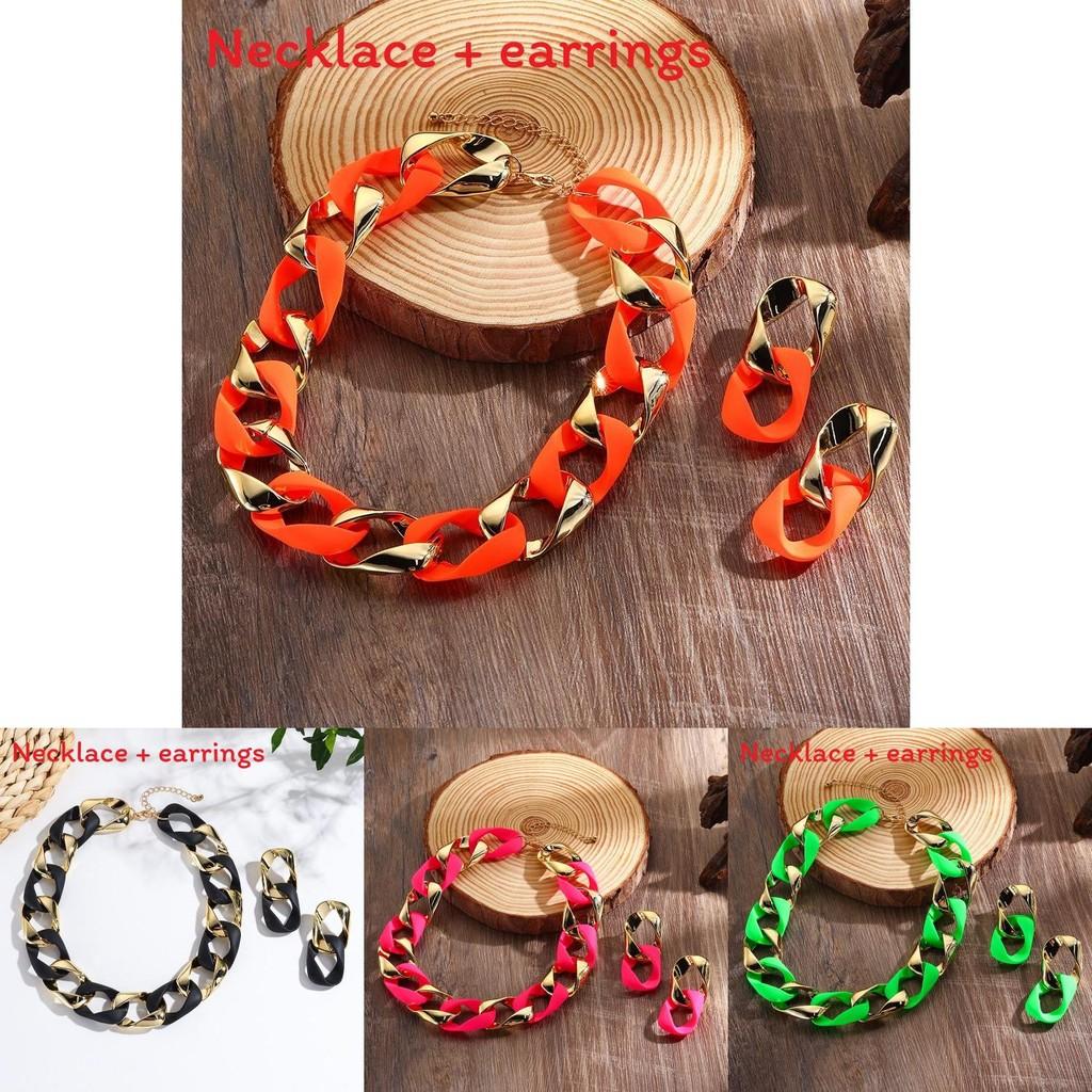 Modern Stylish Jewelry Set With Floral Pattern And Common Chain For Daily Fashion Accessories