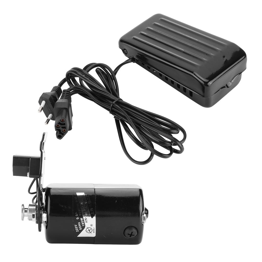 Home Sewing Machine Motor Sewing Machine Motor Sewing Machine Motor Kit Household with Foot Pedal Control Belt 180W EU Plug 220V